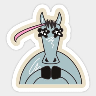 Funny Horse Sticker